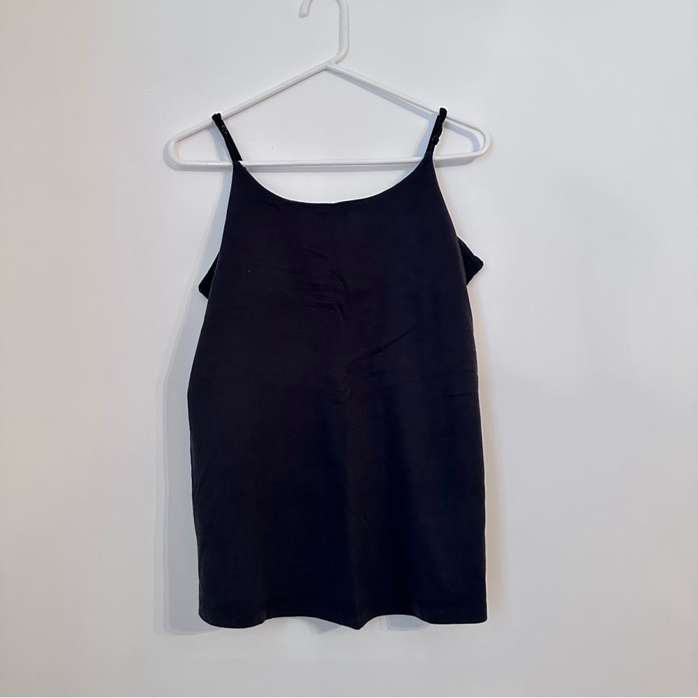 New Additions Black Maternity Cami Tank Top